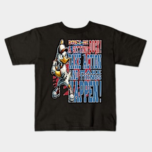 Duck Batter Up Kids T-Shirt